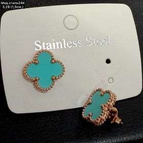 Сережки мед.сталь24К 10545 (1.5см)